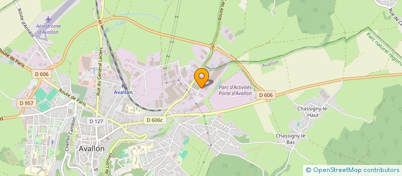 localisation de l'entreprise BRUNET à AVALLON