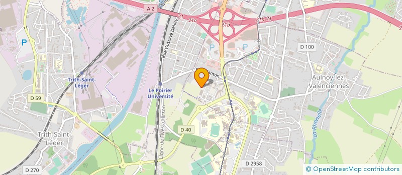 localisation de l'entreprise BRUNET à AULNOY-LEZ-VALENCIENNES