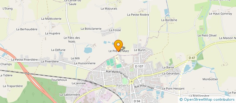 localisation de l'entreprise BRUNET-ABER  LE THEIL-DE-BRETAGNE