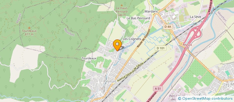 localisation de l'entreprise BRUNET-BONNAFOUX  PEYRUIS