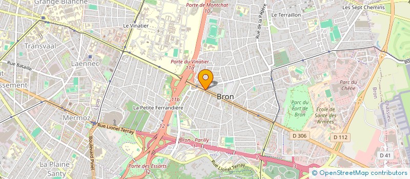 localisation de l'entreprise BRUNET FERMETURES à BRON