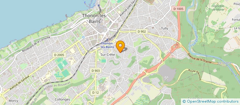 localisation de l'entreprise BRUNET FRERES - ARTICLES DE PECHE à THONON-LES-BAINS
