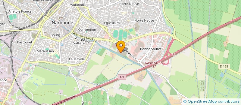 localisation de l'entreprise BRUNET INDIVISION  NARBONNE