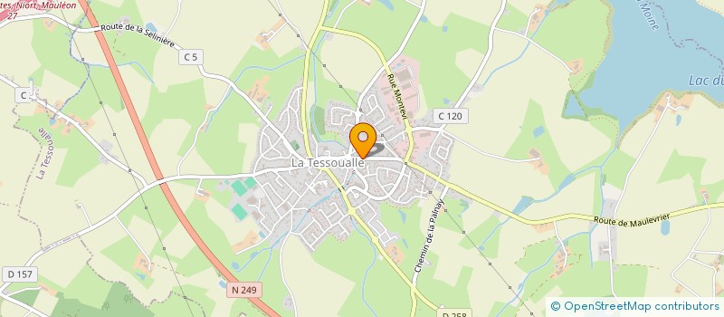 localisation de l'entreprise BRUNET INDUSTRIE  LA TESSOUALLE