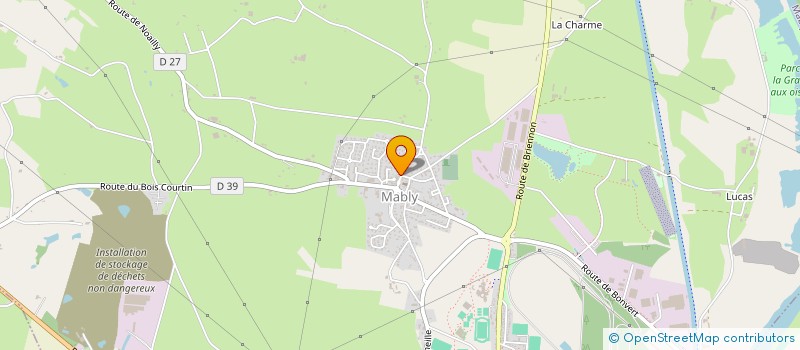 localisation de l'entreprise BRUNET-MANGEARD  MABLY