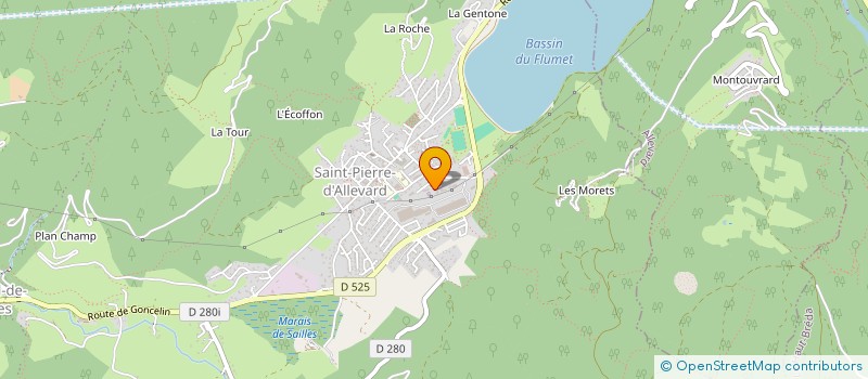 localisation de l'entreprise BRUNET-MANQUAT-PERRACHE CHARPENTE  CRETS EN BELLEDONNE