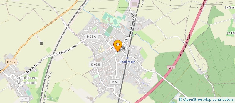 localisation de l'entreprise BRUNET MARY  PHALEMPIN