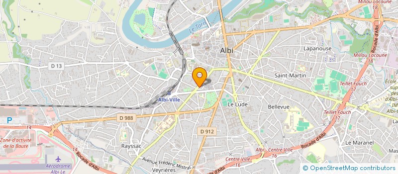 localisation de l'entreprise BRUNET MIRABEL DUMONS à ALBI