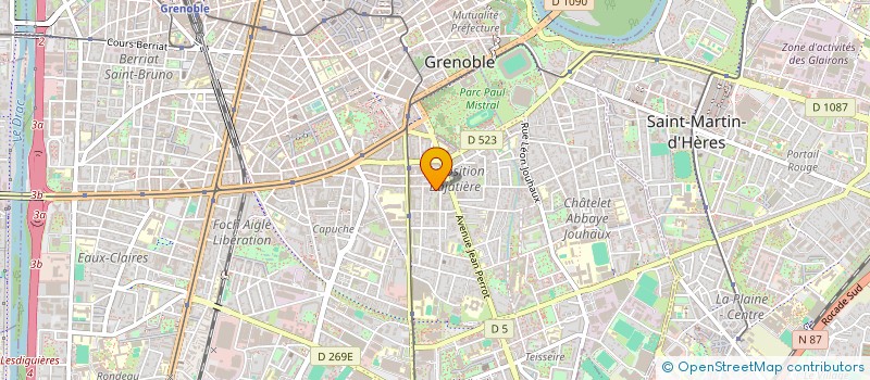 localisation de l'entreprise BRUNET   PATRIMOINE  GRENOBLE