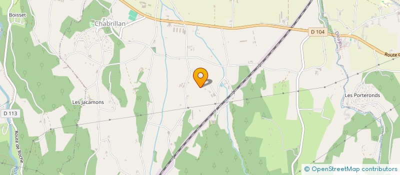 localisation de l'entreprise BRUNET PERE ET FILS  CHABRILLAN