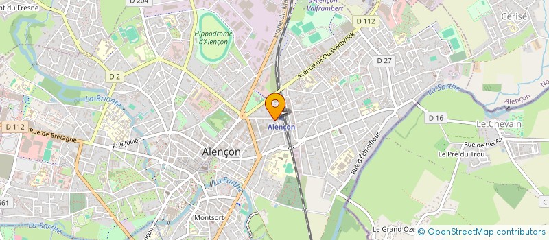 localisation de l'entreprise BRUNET PRO S.A.S. à ALENCON