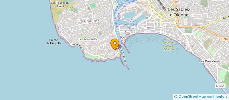 localisation de l'entreprise BRUNET'S CREW à LES SABLES D'OLONNE