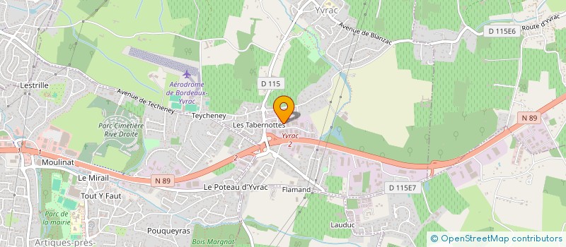 localisation de l'entreprise BRUNET SA à YVRAC