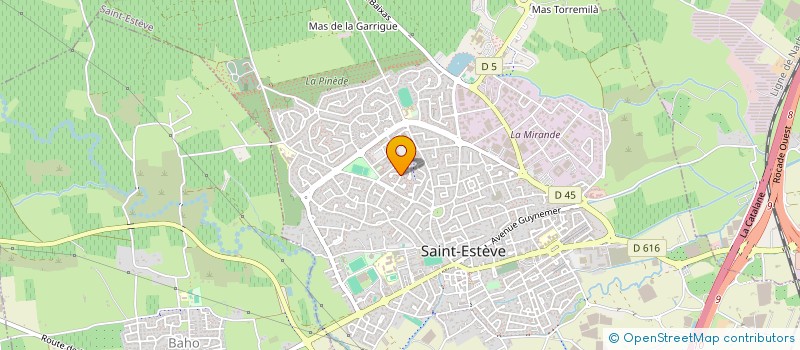 localisation de l'entreprise BRUNET-TORRES  SAINT-ESTEVE