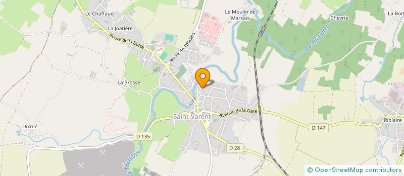 localisation de l'entreprise BRUNET TRANSPORT EXPRESS  SAINT-VARENT