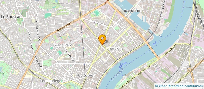 localisation de l'entreprise BRUNETEAU P Y BALLEGOS J P  BORDEAUX