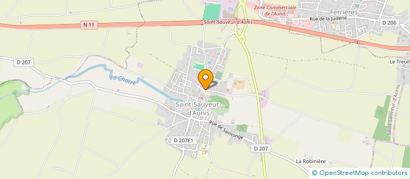 localisation de l'entreprise BRUNETEAU TRAVAUX PUBLICS  SAINT-SAUVEUR-D'AUNIS