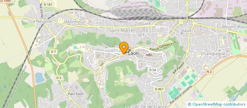 localisation de l'entreprise BRUNETEAUX à LAON