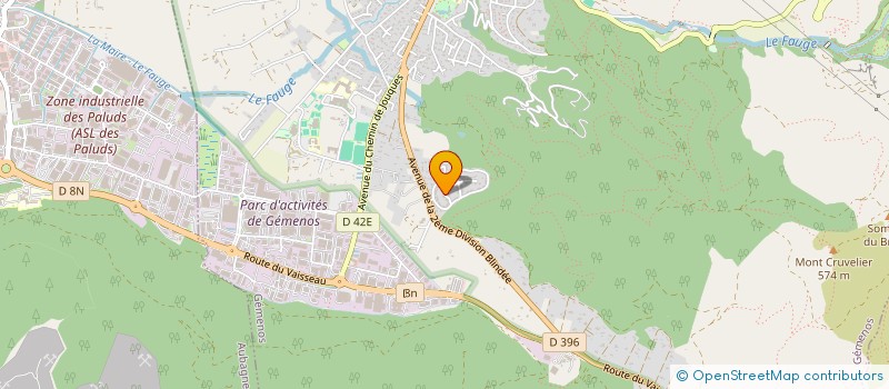 localisation de l'entreprise BRUNETTI PARTICIPATIONS à GEMENOS
