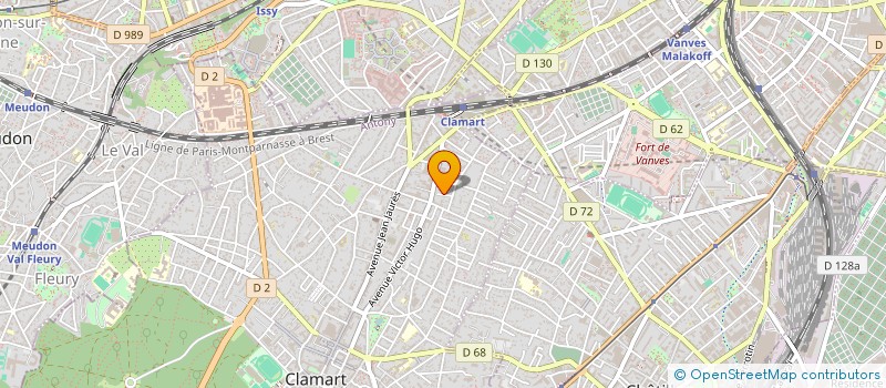 localisation de l'entreprise BRUNETTO  CLAMART