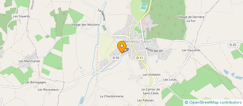 localisation de l'entreprise BRUNIE INSTITUT  MENETOU-SALON