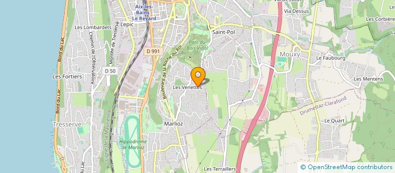 localisation de l'entreprise BRUNIER LOISIRS à AIX-LES-BAINS