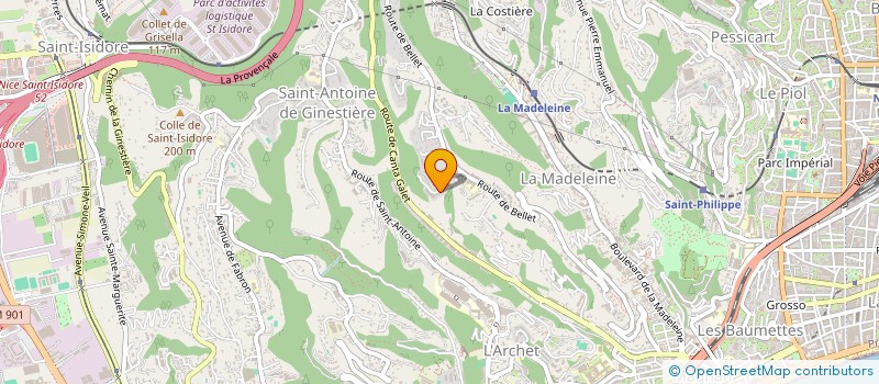 localisation de l'entreprise BRUNITA à NICE