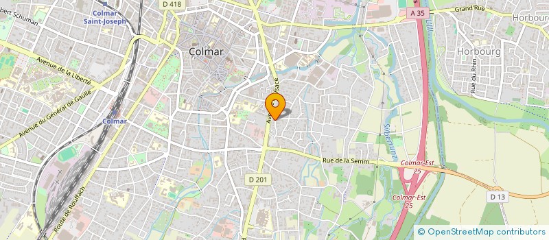 localisation de l'entreprise BRUNNER H & B à COLMAR