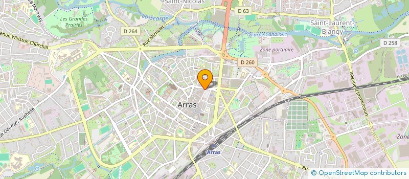 localisation de l'entreprise BRUNO à ARRAS