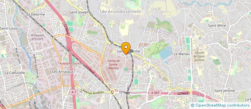 localisation de l'entreprise BRUNO à MARSEILLE