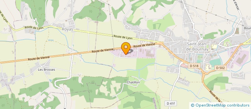 localisation de l'entreprise BRUNO BARRIOZ SARL à SAINT-JEAN-DE-BOURNAY