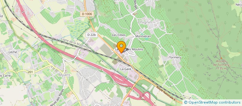 localisation de l'entreprise BRUNO BERLIOZ SA à CHIGNIN
