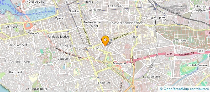 localisation de l'entreprise BRUNO BESSON LMNP à MARSEILLE