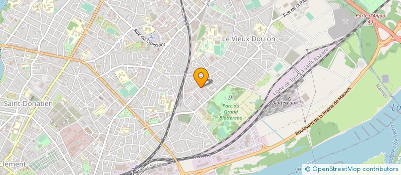 localisation de l'entreprise BRUNO BOUAS à NANTES
