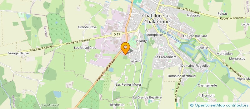 localisation de l'entreprise BRUNO BROYER-REFLETS AMENAGEMENT à CHATILLON-SUR-CHALARONNE