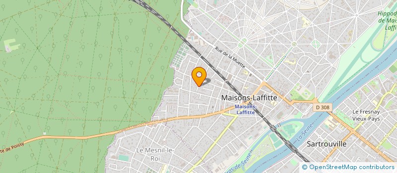 localisation de l'entreprise BRUNO CAILHOL SARL  MAISONS-LAFFITTE