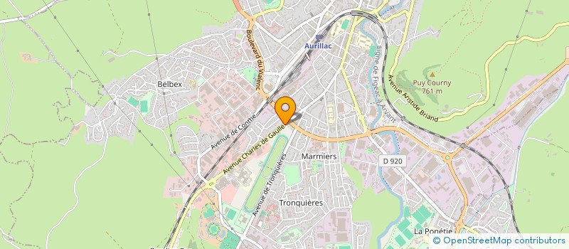 localisation de l'entreprise BRUNO CASTANIER à AURILLAC
