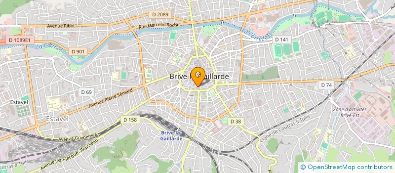 localisation de l'entreprise BRUNO CHAR  BRIVE-LA-GAILLARDE