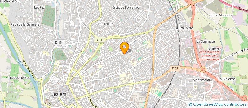 localisation de l'entreprise BRUNO COMOLLI à BEZIERS