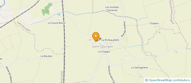 localisation de l'entreprise BRUNO COUVERTURE  SAINT GOURGON