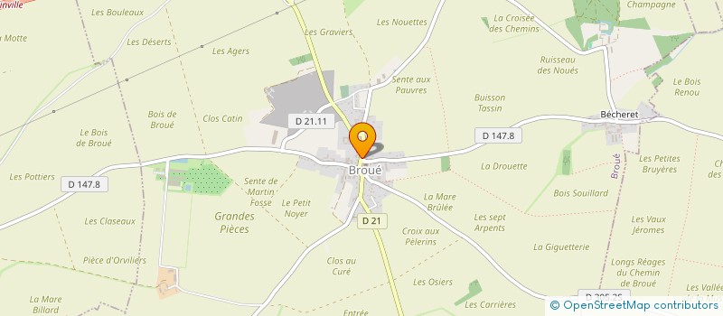 localisation de l'entreprise BRUNO D'ABRUZZO à BROUE