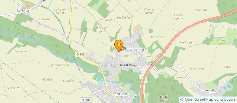 localisation de l'entreprise BRUNO DYNAMIC CONSEIL  GIRAUMONT