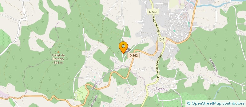 localisation de l'entreprise BRUNO ELEC à FAYENCE