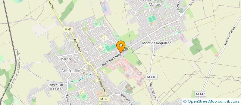 localisation de l'entreprise BRUNO ET MARTINE DUFRASNE  ANNULLIN