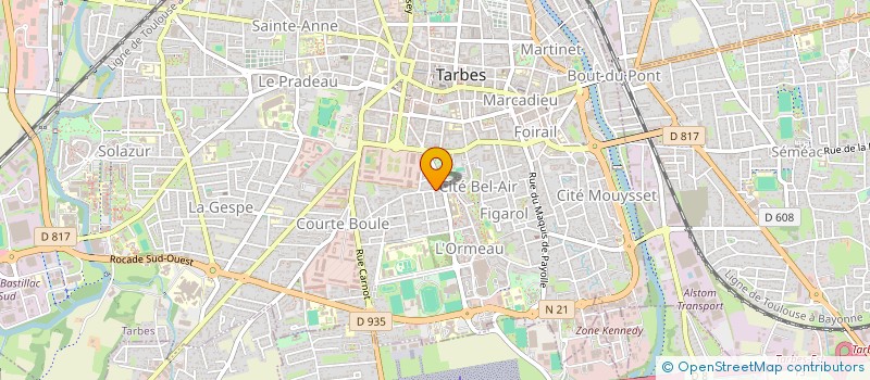 localisation de l'entreprise BRUNO & FILS  TARBES