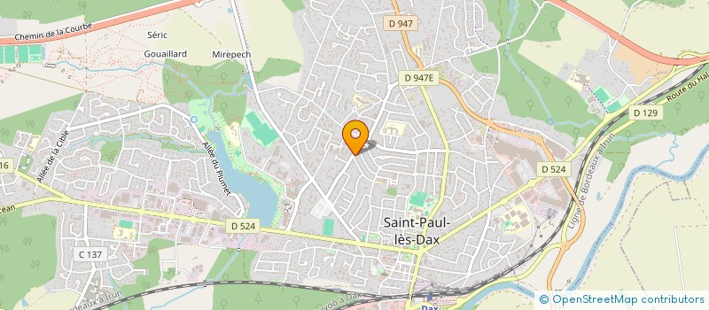 localisation de l'entreprise BRUNO GIRAUD à SAINT-PAUL-LES-DAX