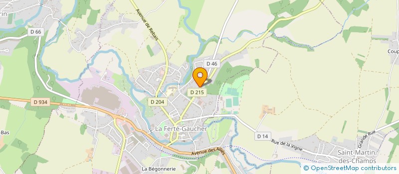 localisation de l'entreprise BRUNO HAUTION  LA FERTE-GAUCHER