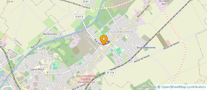 localisation de l'entreprise BRUNO HORNEZ  ESCAUDUVRES