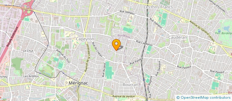 localisation de l'entreprise BRUNO JOANNE  MERIGNAC