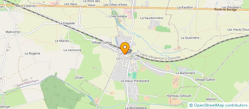 localisation de l'entreprise BRUNO LEMPEREUR  SAINT-JEAN-DES-CHAMPS